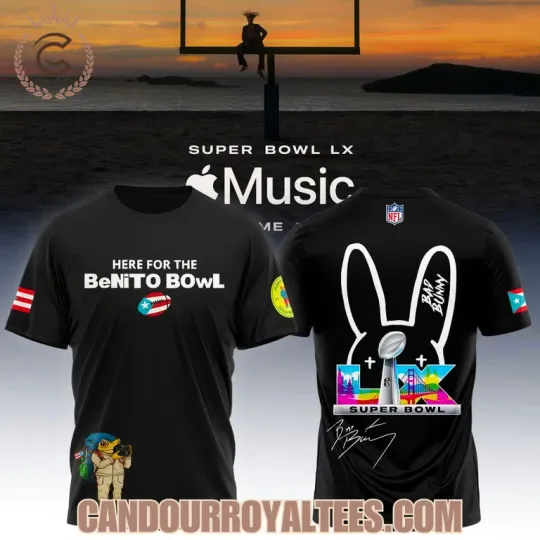 Bad Bunny x football Super Bowl LX Tshirt