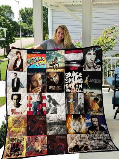 Discover Bruce Springsteen Quilt Blanket, Band Blanket, Bruce Springsteen Quilt
