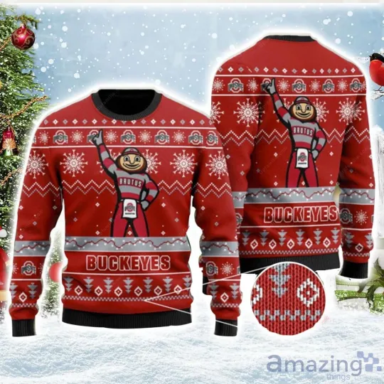 Discover Ohio State Football Team Buckeyes Ugly Christmas Sweater