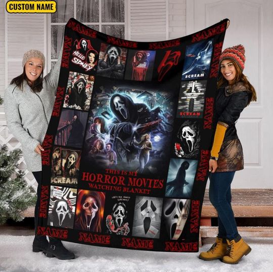 Personalized This Is My Horror Movie 3D Quilt, Horror Movie Blanket