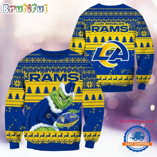 Discover Los Angeles Rams Football funny character Christmas Ugly Sweater