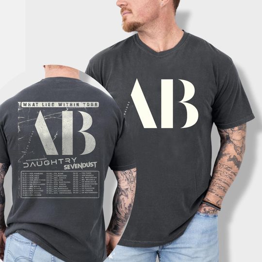 Discover Alter Bridge Tour 2026 Double Sided T-Shirt | Rock Band Concert Tee | Music Fan Merchandise