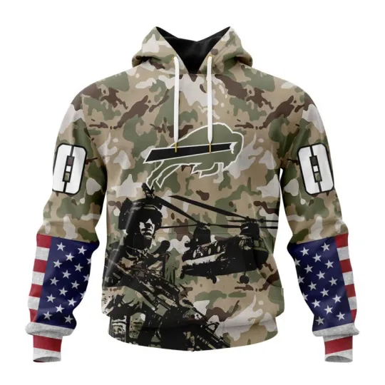 Discover Buffalo Bills | Special Salute To Service Design 2025 Hoodie