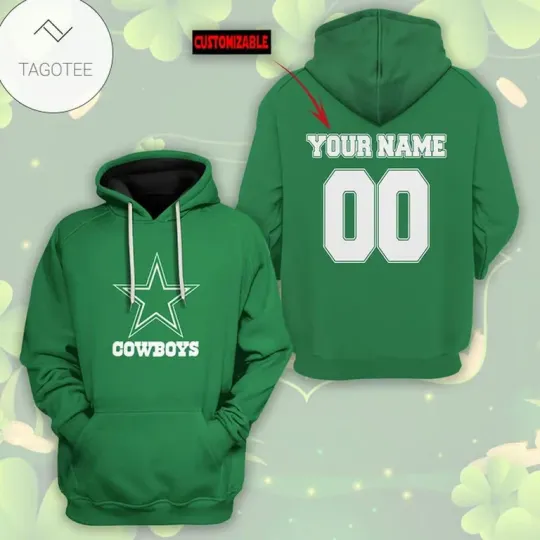 Personalized Dallas Cowboys Green Hoodie