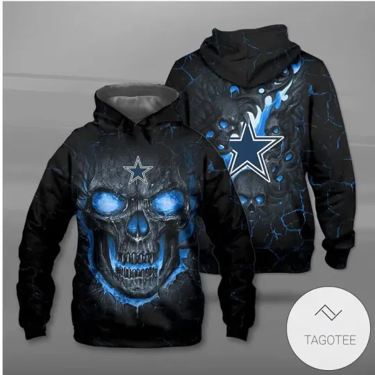 Discover Cow!boys Lava Skull 3D Hoodie