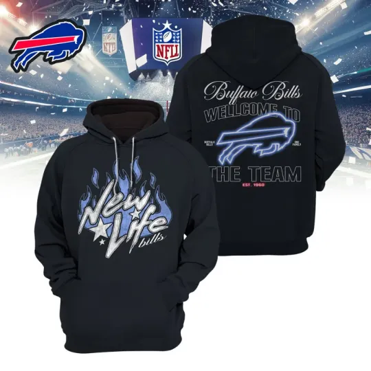 Discover Buffalo B!lls | Premium football New Life Hoodie TD