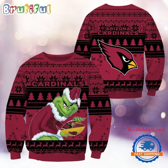 Discover Arizonna Cardinals Ugly Christmas Sweater  Inspired Funny Football Fan Gift