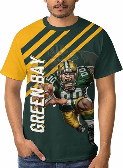 Discover Men's 3D Football City Mascot T-Shirts Short Sleeve Clothing for Fans