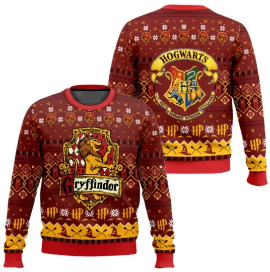 Harry Potter Gryffindor Ugly Christmas Sweater