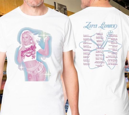 Discover Zara Larsson Sparkle Date Tour 2025 T-shirts