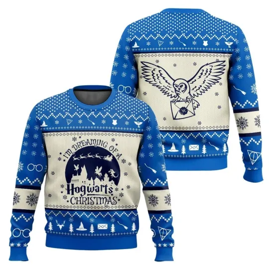 Harry Potter Im Dreaming Of A Hogwart Christmas Ugly Sweater