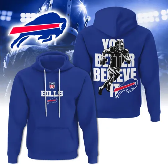 Buffalo Bills | Premium football Believe & Conquer Hoodie