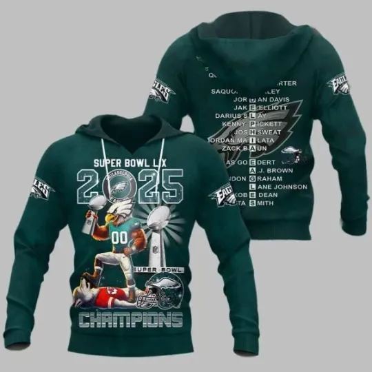 Eagles Super Bowl LIX 2025 Winner Hoodie