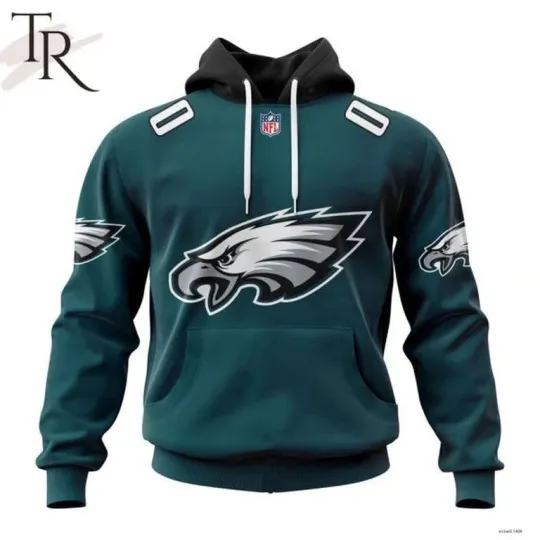 Discover Philadelphia Eagles Personalized Name And Number Hoodie