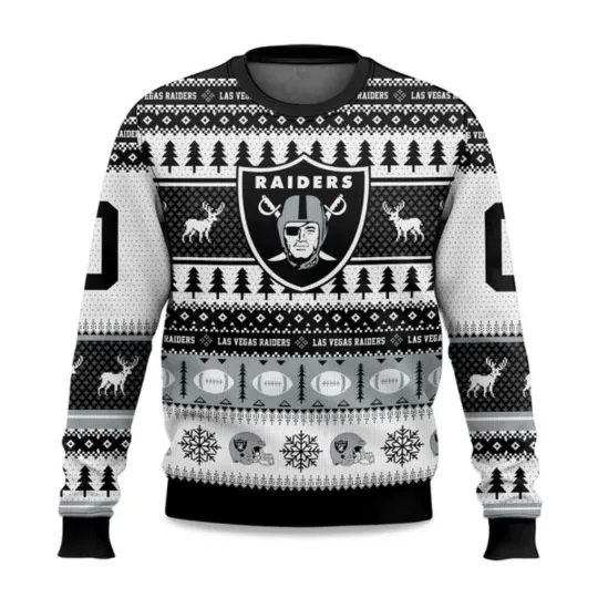 2025 Christmas Raiders Personalized Ugly Sweater - Christmas Gift