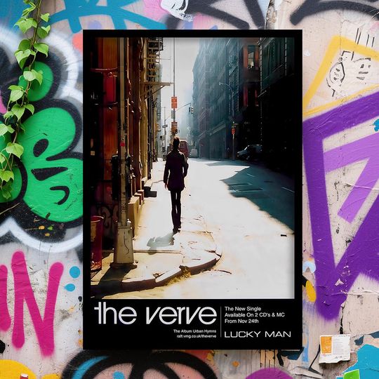 Discover The Verve Lucky Man Poster - Vintage Film Wall Art, Classic Movie Poster