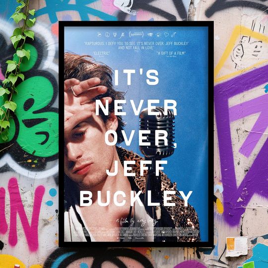 Jeff Buckley It's Never Over Poster Vintage Wall Art for Home Decor