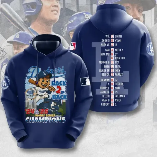 Discover Dod.g@ers 2025 World Series Champions 3D Apparel – 13689