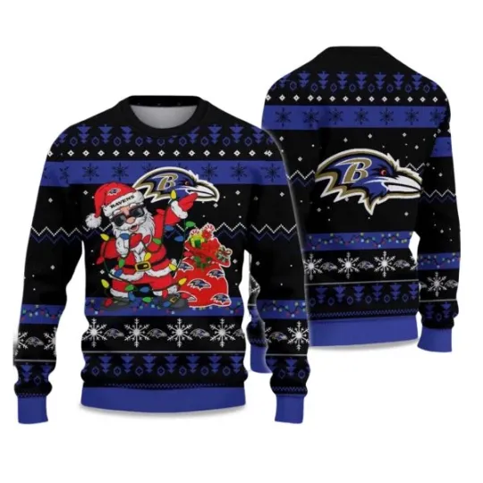 Discover 2025 Raven Santa Claus Ugly Christmas Sweater