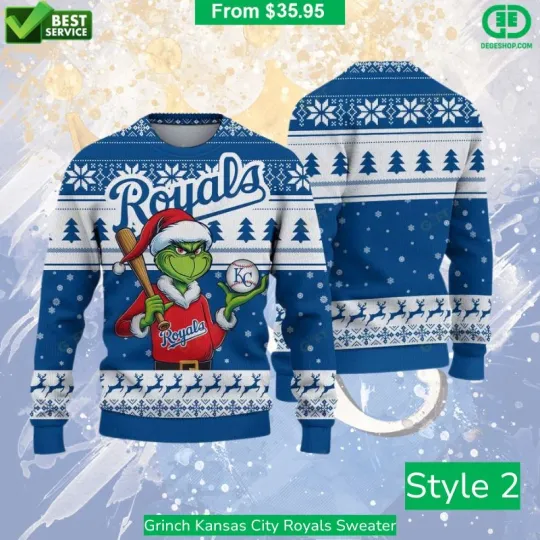 funny character Kansas City Royal Ugly Christmas Sweater