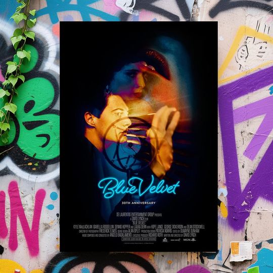 Discover Blue Velvet Movie Poster, Wall Art, Classic Film Poster, Home Decor