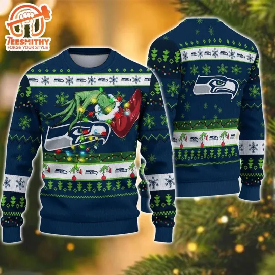 Discover Seattle seahawk funny character Christmas Ugly Sweater