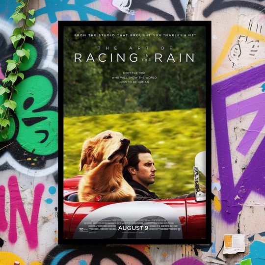 Discover The Art of Racing in the Rain Movie Poster - Vertical Vintage Wall Art, Classic Film Collectible