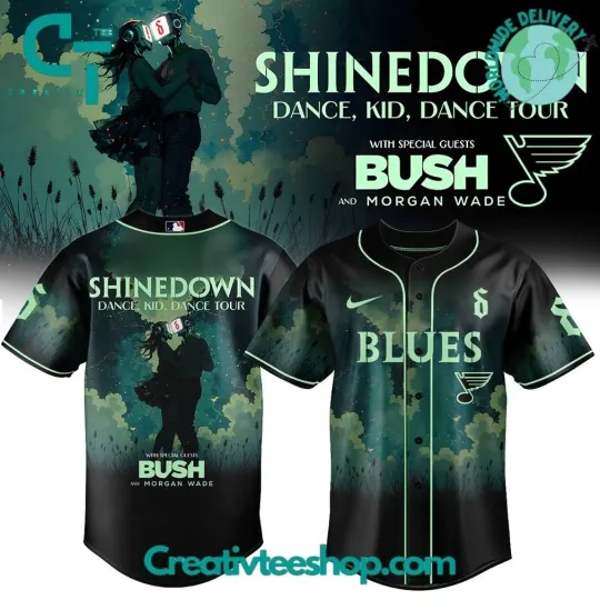 Discover St. Louis Blue x shine down DanceKidDance Tour 2025 Baseball Jersey