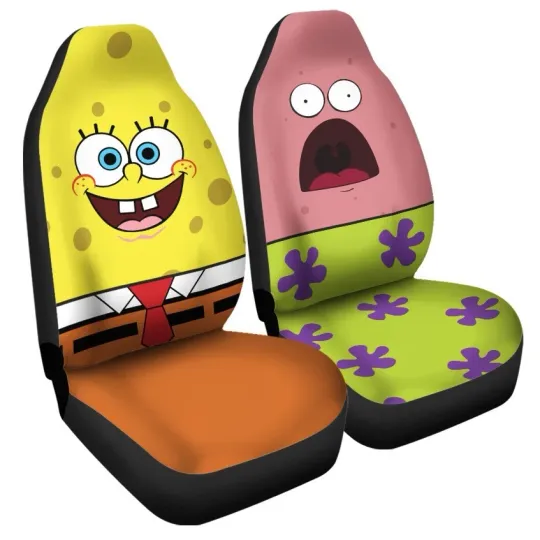 Spongebob Squarepants and Patrick Star Car Seat Covers
