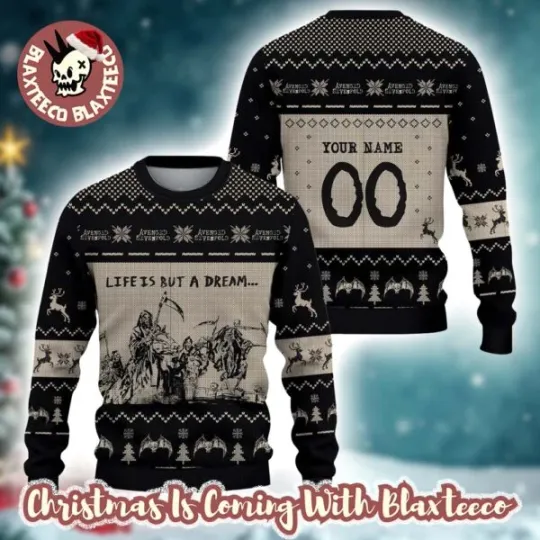 Discover Custom Avenged Sevenfold Life Is A Dream Christmas Ugly Sweater