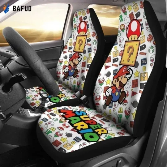 Discover Super Mario & Hidden Reward Car Seat Covers For Fan Gifts MN05