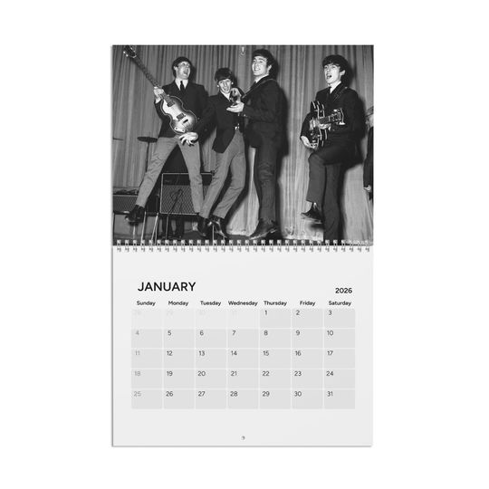The Beatles 2026 Wall Calendar | Vertical Calendar | Beatles Fan Gift | Christmas Gift Exchange