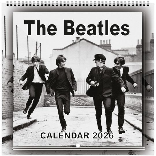 The Beatles 2026 Vertical Wall Calendar - Iconic Band Photography