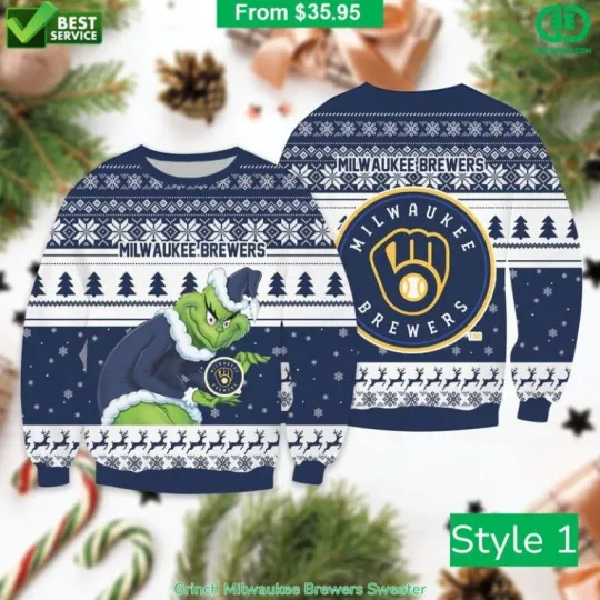 funny character Milwaukee Brewer Ugly Sweater