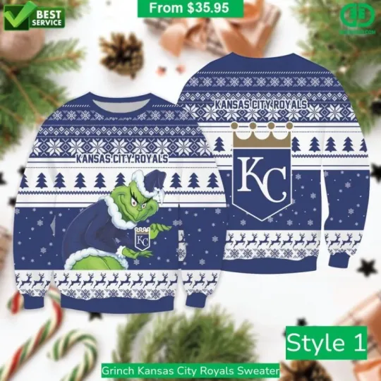 Discover funny character KansasCity Royal Sweater Ugly Xmas Fan Gift