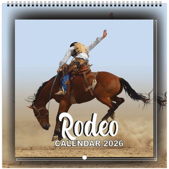 Discover Rodeo Wall Calendar 2026 Legendary Cowboys Vintage Western Art