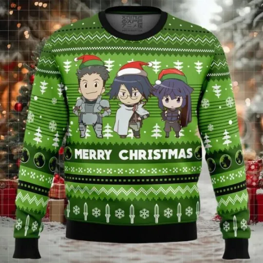 Merry Christmas Log Horizon Ugly Christmas Sweater Fan Gift