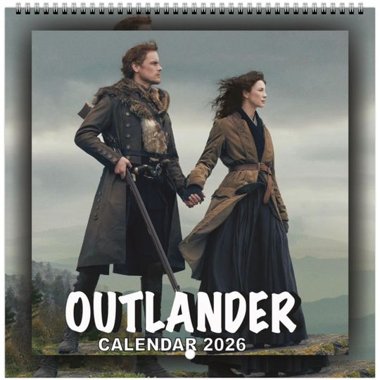 Discover Outlander 2026 Wall Calendar Vertical Wall Calendar, Time Travel Romance and Scottish Photography