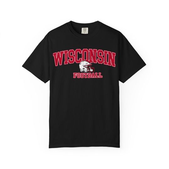 Discover Wisconsin Football Shirt, Vintage Wisconsin Football Tee, Retro College Football Sweatshirt, Unisex Hoodie Game Day Spirit Top