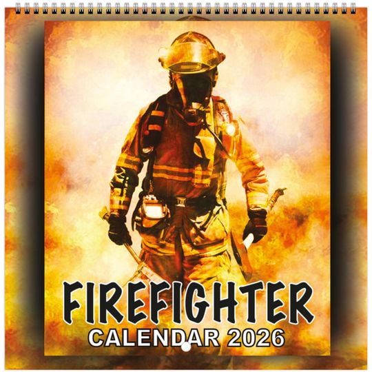 Discover Firefighter Wall Calendar 2026 - Heroic Action Photography