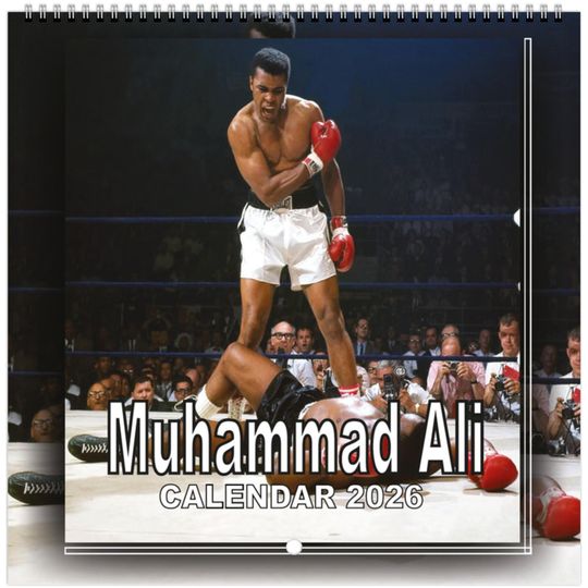 Discover Muhammad Ali 2026 Wall Calendar: Boxing Legend, Iconic Imagery (8.5 x 8.5 Inch)