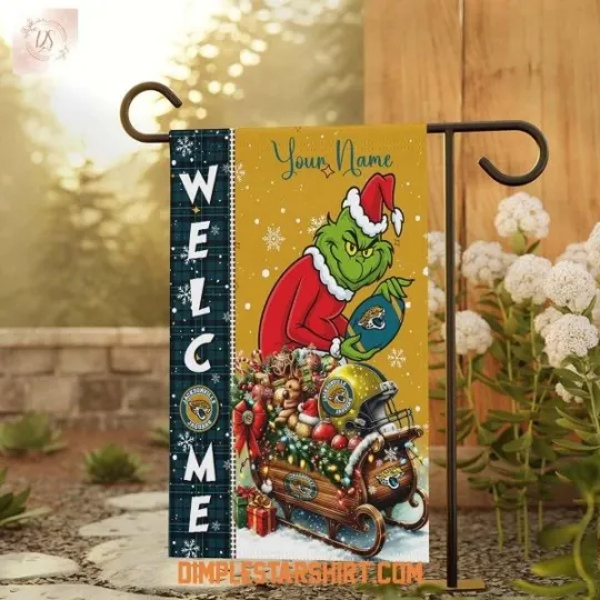 Jacksonville Jaguar The funny character Christmas Garden Flag