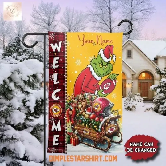 Discover Kansas City Chief The funny character Christmas Garden Flag