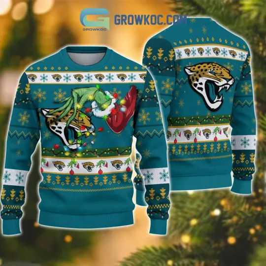 Discover Jacksnvillo Jagrs football funny character Christmas Ugly Sweater