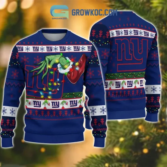 Discover New York Giants football funny character Christmas Ugly Sweater