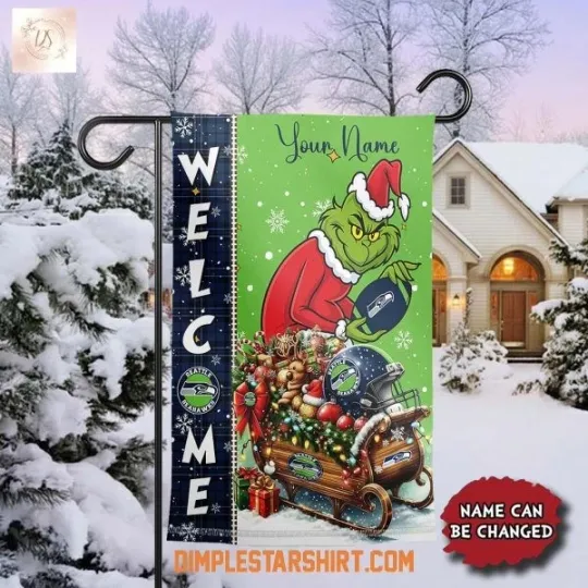 Discover Seattle Seahawk The funny character Christmas Garden Flag