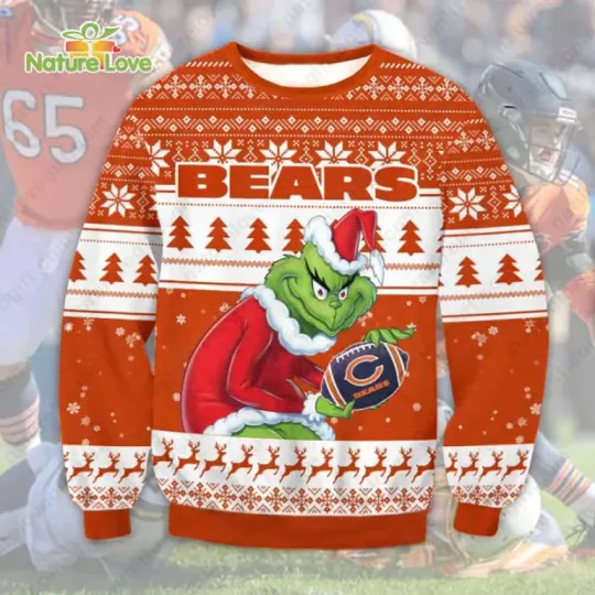 Discover The funny character Stole Chicago Bars football Ugly Christmas Sweater
