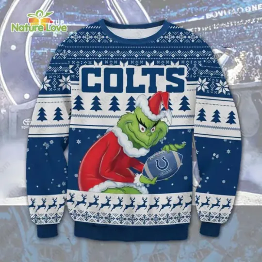 Discover The funny character Stole Indianapl!s Clts football Ugly Christmas Sweater
