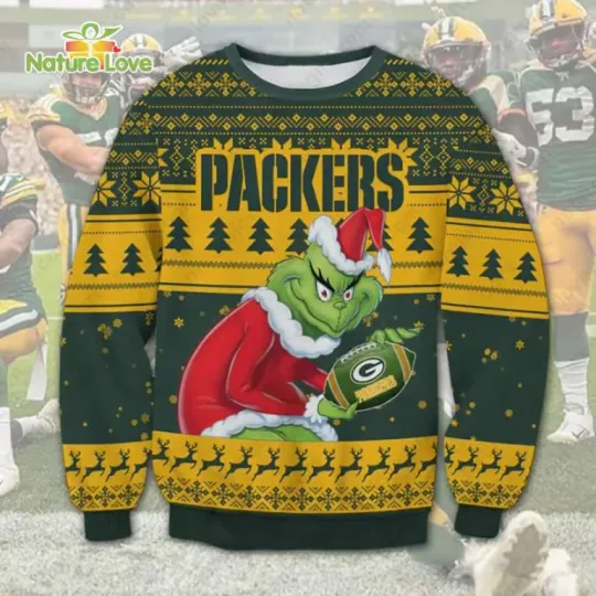 Discover The funny character Stole Green Bay Packrs football Ugly Christmas Sweater
