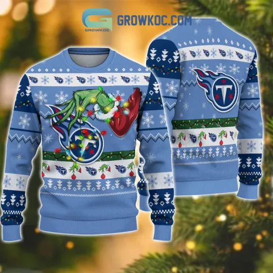 Discover Tnnssee Titans football funny character Christmas Ugly Sweater
